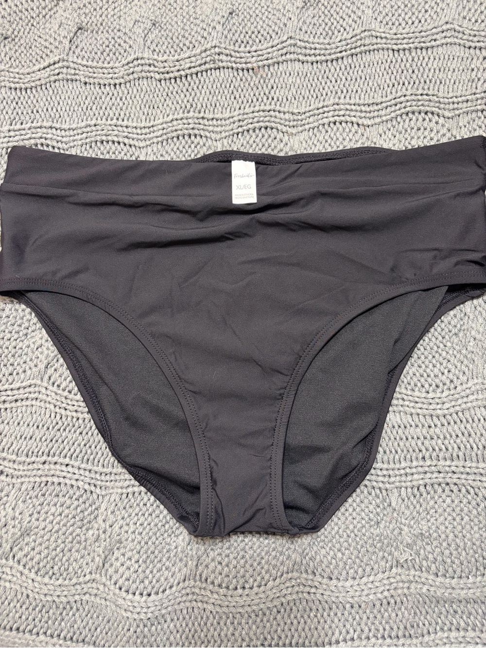 Classic High-Waist Bikini Bottom - Black / never worn
